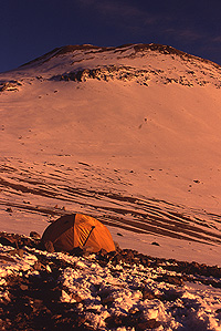 Campo avanzata sull'Aconcagua
