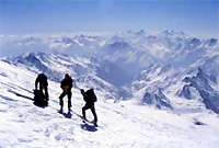 La salita al monte Elbrus