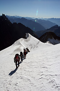 Marco durante il lavoro di guida alpina