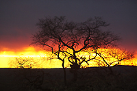 Tramonto in Namibia