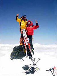 In vetta al monte Elbrus