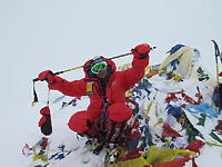 In vetta all'Everest nel 2010